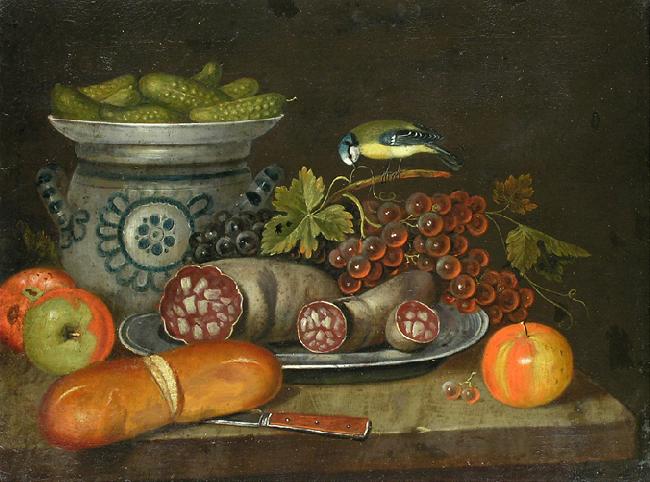 unknow artist Still life with sausages